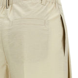 Pantaloni plissé in beige Brunello cucinelli - donna 