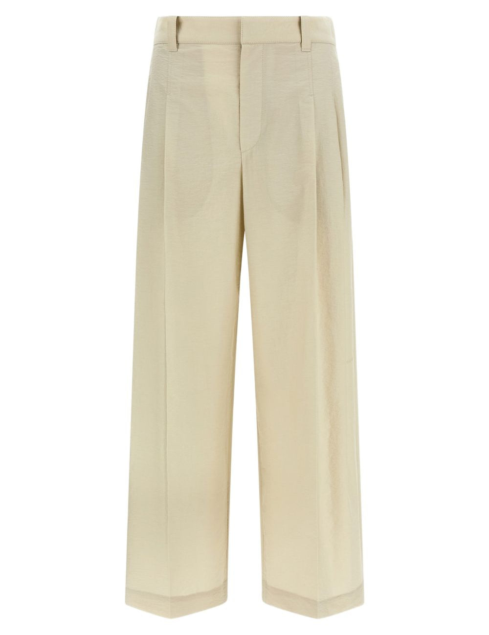 Pantaloni plissé in beige Brunello cucinelli - donna 