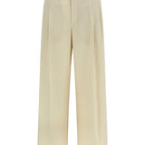 Pantaloni plissé in beige Brunello cucinelli - donna 