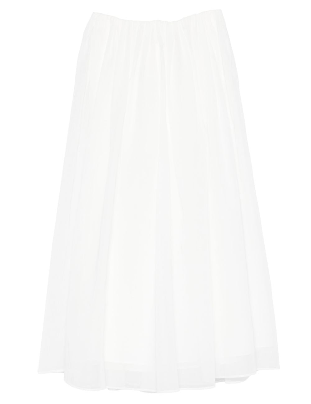 Gonna maxi svasata  in bianco Brunello cucinelli - donna 
