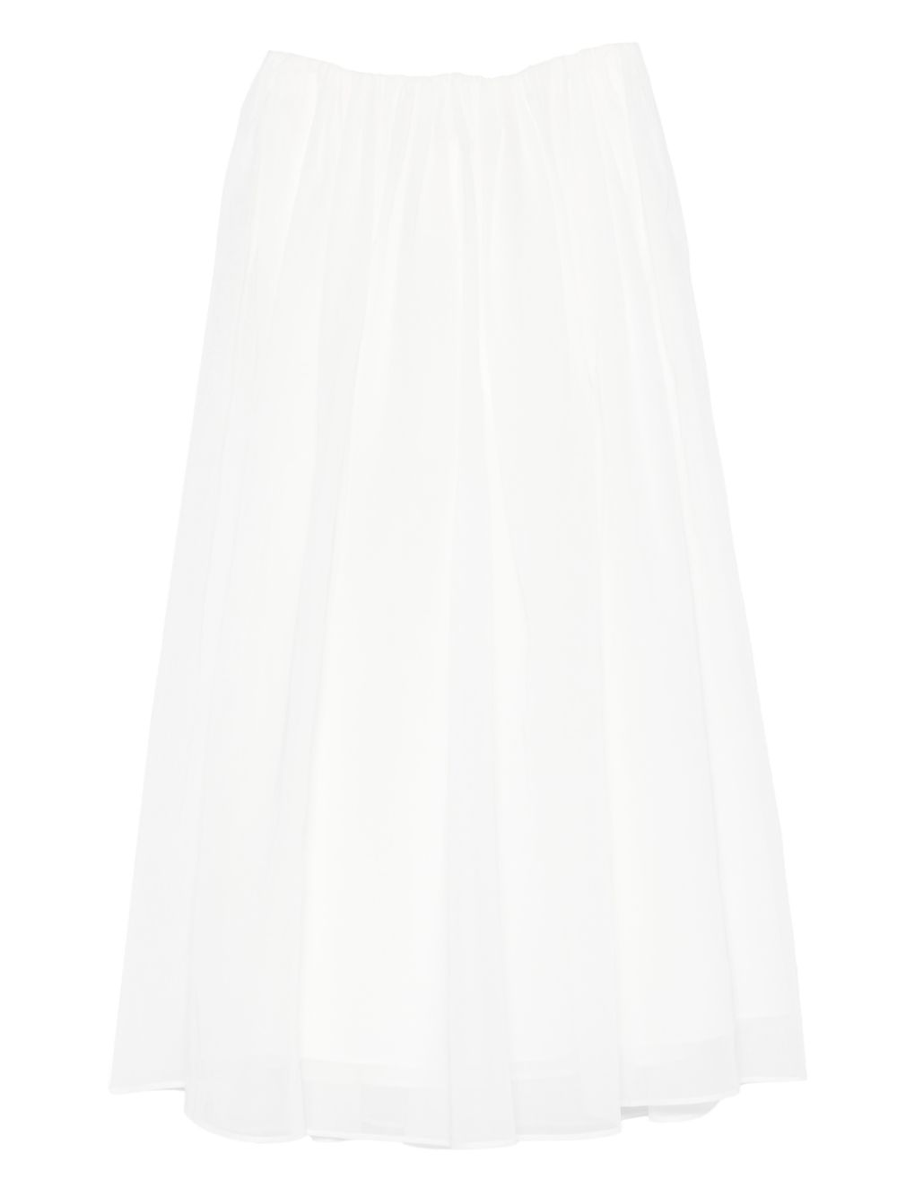 Gonna maxi svasata  in bianco Brunello cucinelli - donna 