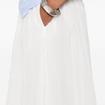 Gonna maxi svasata  in bianco Brunello cucinelli - donna 