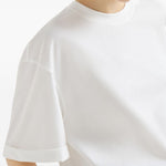 T-shirt girocollo in bianco Brunello cucinelli - donna 