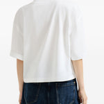 T-shirt girocollo in bianco Brunello cucinelli - donna 