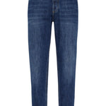 Jeans affusolati a vita media in blu Brunello Cucinelli - uomo 