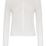 Cardigan con chiusura nascosta in bianco Brunello cucinelli - donna 
