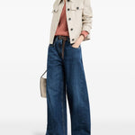 Maglione con scollo a V in arancione Brunello cucinelli - donna 