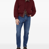 Maglione a girocollo in beige Brunello cucinelli - uomo 