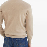 Maglione a girocollo in beige Brunello cucinelli - uomo 