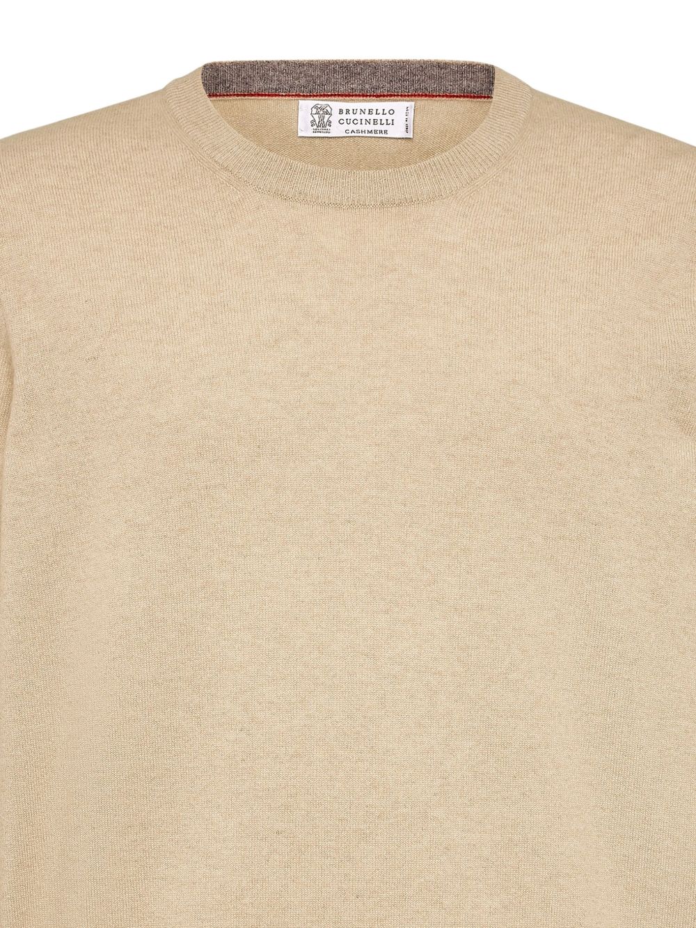 Maglione a girocollo in beige Brunello cucinelli - uomo 