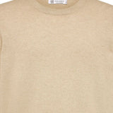 Maglione a girocollo in beige Brunello cucinelli - uomo 