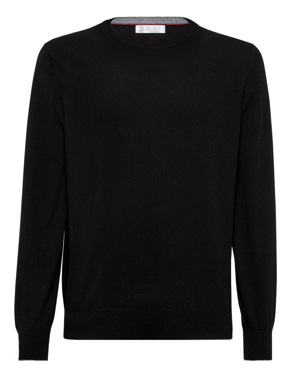 Maglione a girocollo in nero Brunello cucinelli - uomo 