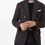 Maglione a girocollo in nero Brunello cucinelli - uomo 