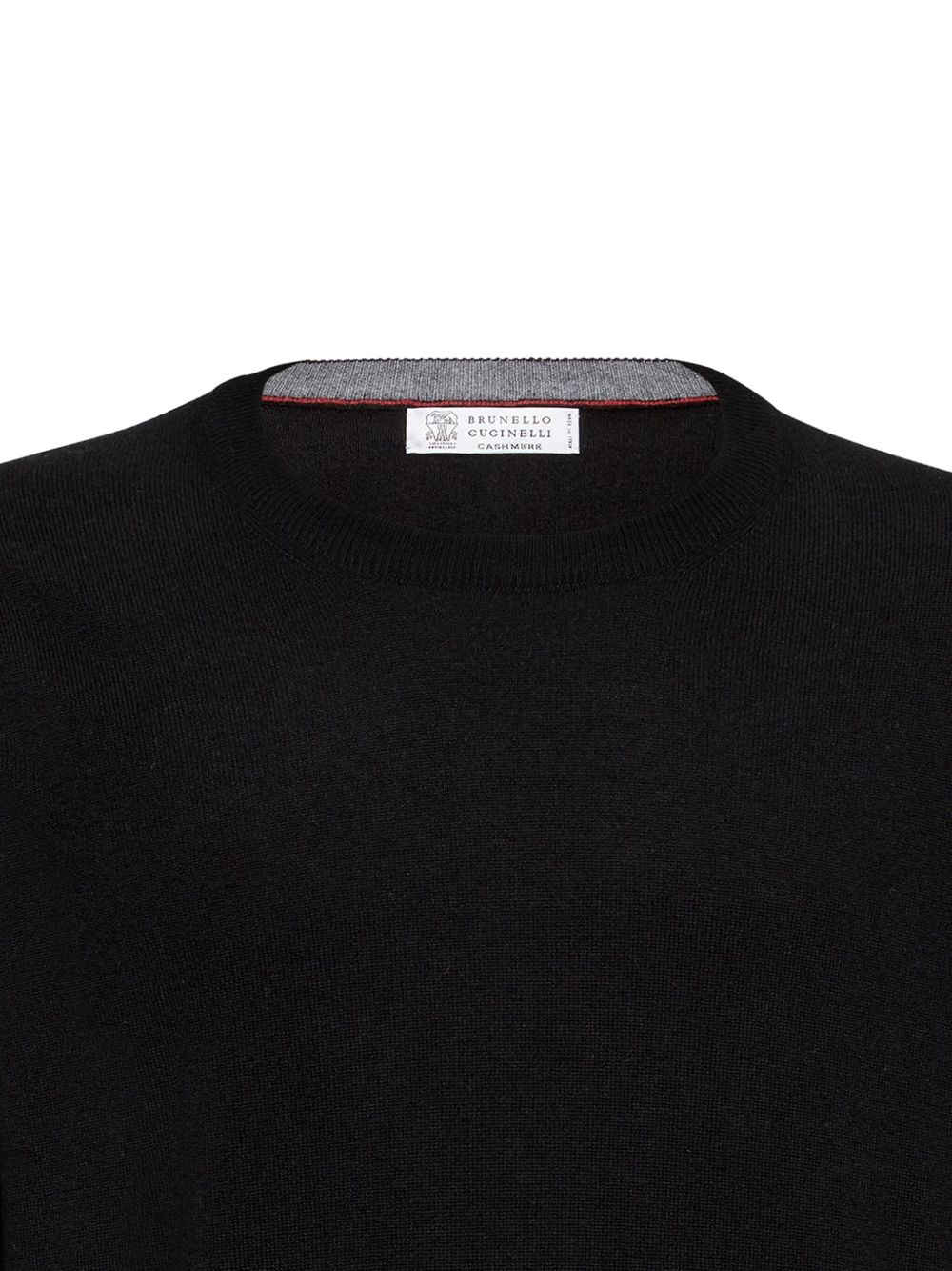 Maglione a girocollo in nero Brunello cucinelli - uomo 
