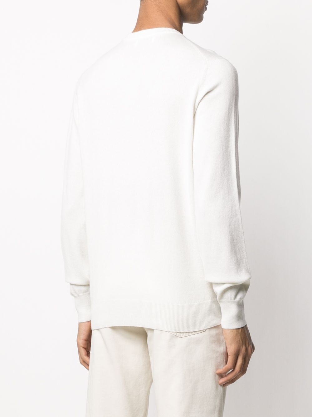 Maglione a girocollo in bianco Brunello cucinelli - uomo 