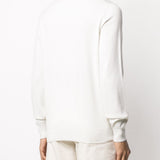 Maglione a girocollo in bianco Brunello cucinelli - uomo 