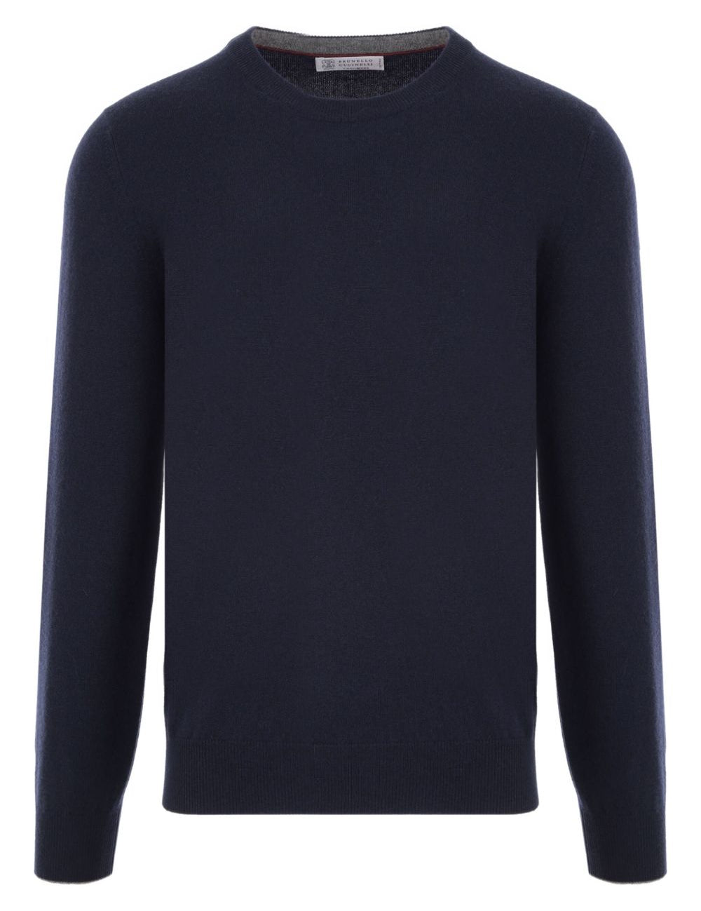 Maglione a girocollo in blu Brunello cucinelli - uomo 