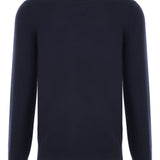 Maglione a girocollo in blu Brunello cucinelli - uomo 