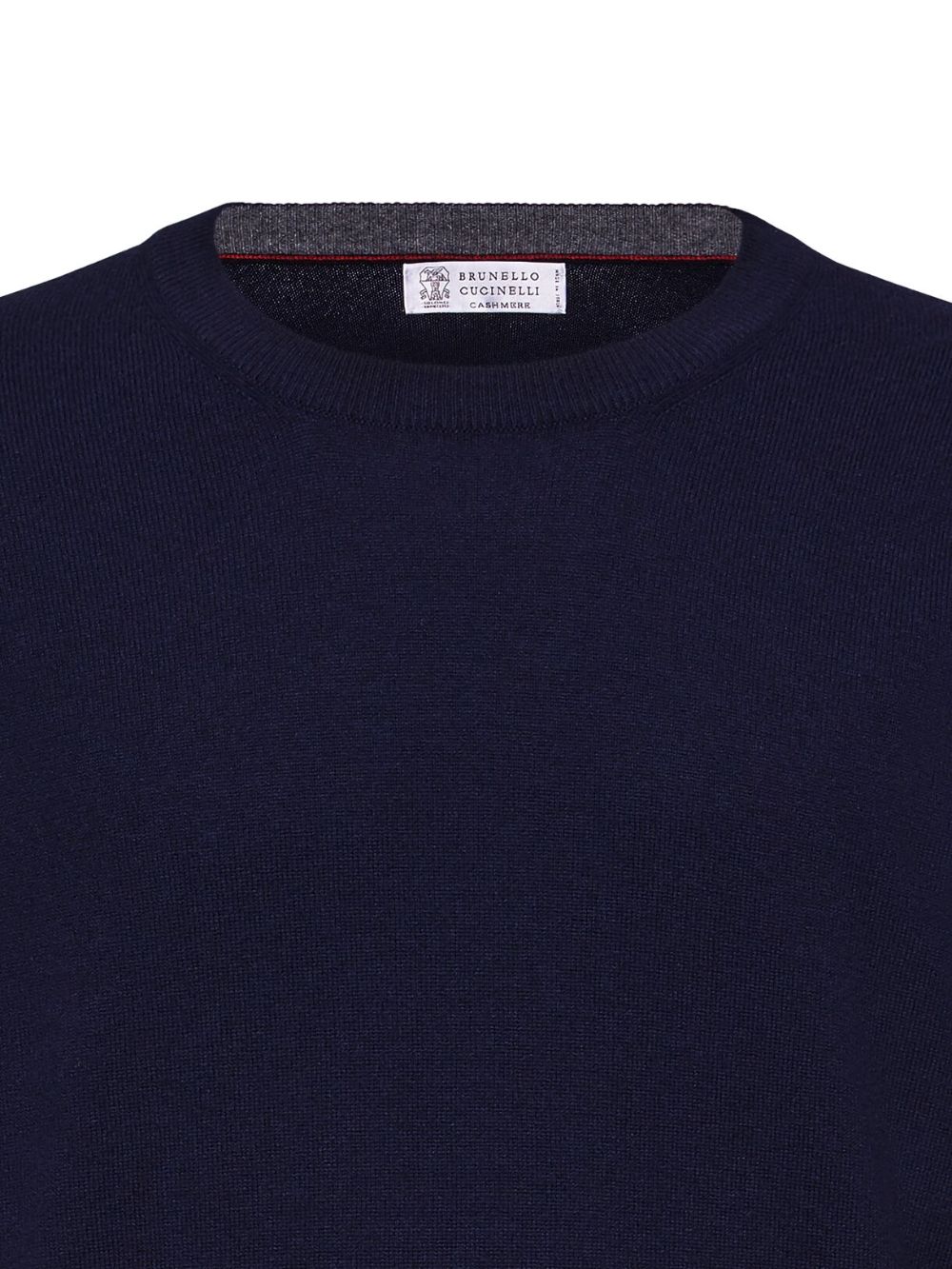 Maglione a girocollo in blu Brunello cucinelli - uomo 