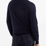 Maglione classico  in blu Brunello cucinelli - uomo 