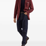 Maglione classico  in blu Brunello cucinelli - uomo 