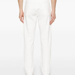 Jeans a gamba dritta in bianco Brunello cucinelli - uomo 