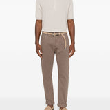 Jeans a cinque tasche in marrone Brunello cucinelli - uomo 