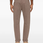 Jeans a cinque tasche in marrone Brunello cucinelli - uomo 
