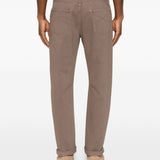 Jeans a cinque tasche in marrone Brunello cucinelli - uomo 