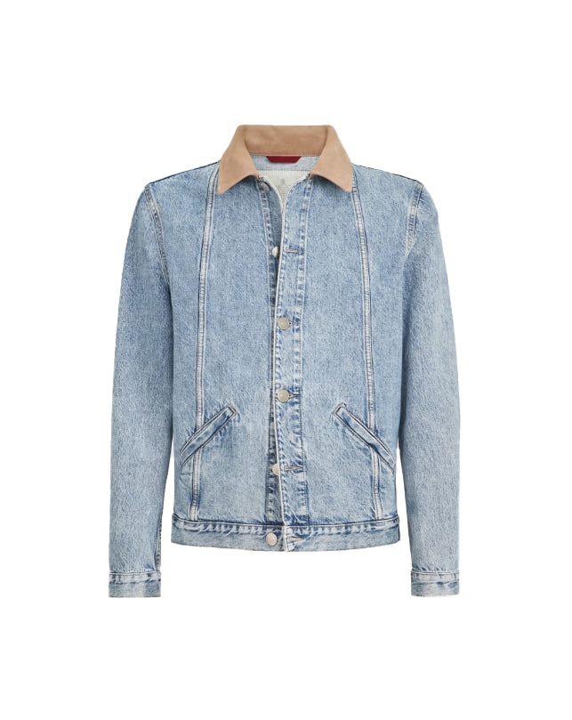 Giubbotto in denim in blu 