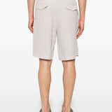Shorts in lino in beige Brunello cucinelli - uomo 