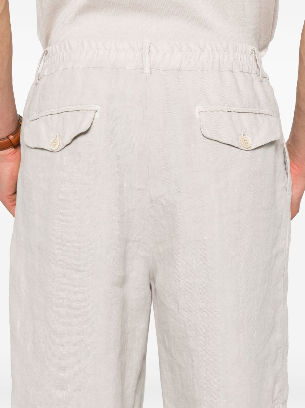 Shorts in lino in beige Brunello cucinelli - uomo 