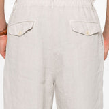 Shorts in lino in beige Brunello cucinelli - uomo 