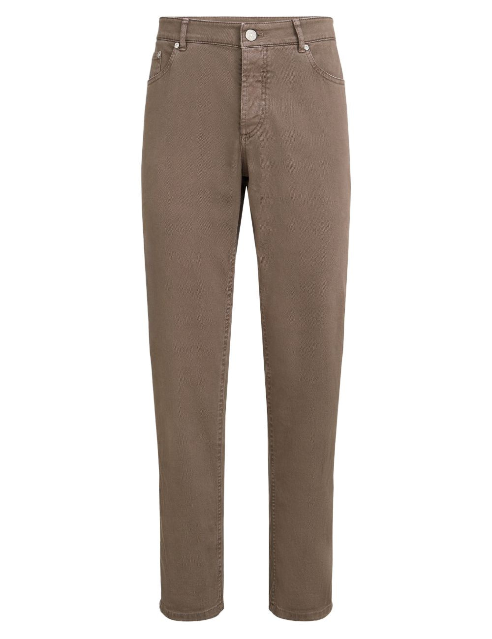 Pantaloni con cinque tasche in marrone Brunello cucinelli - uomo 