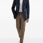 Pantaloni con cinque tasche in marrone Brunello cucinelli - uomo 