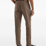 Pantaloni con cinque tasche in marrone Brunello cucinelli - uomo 