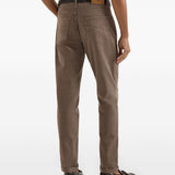 Pantaloni con cinque tasche in marrone Brunello cucinelli - uomo 