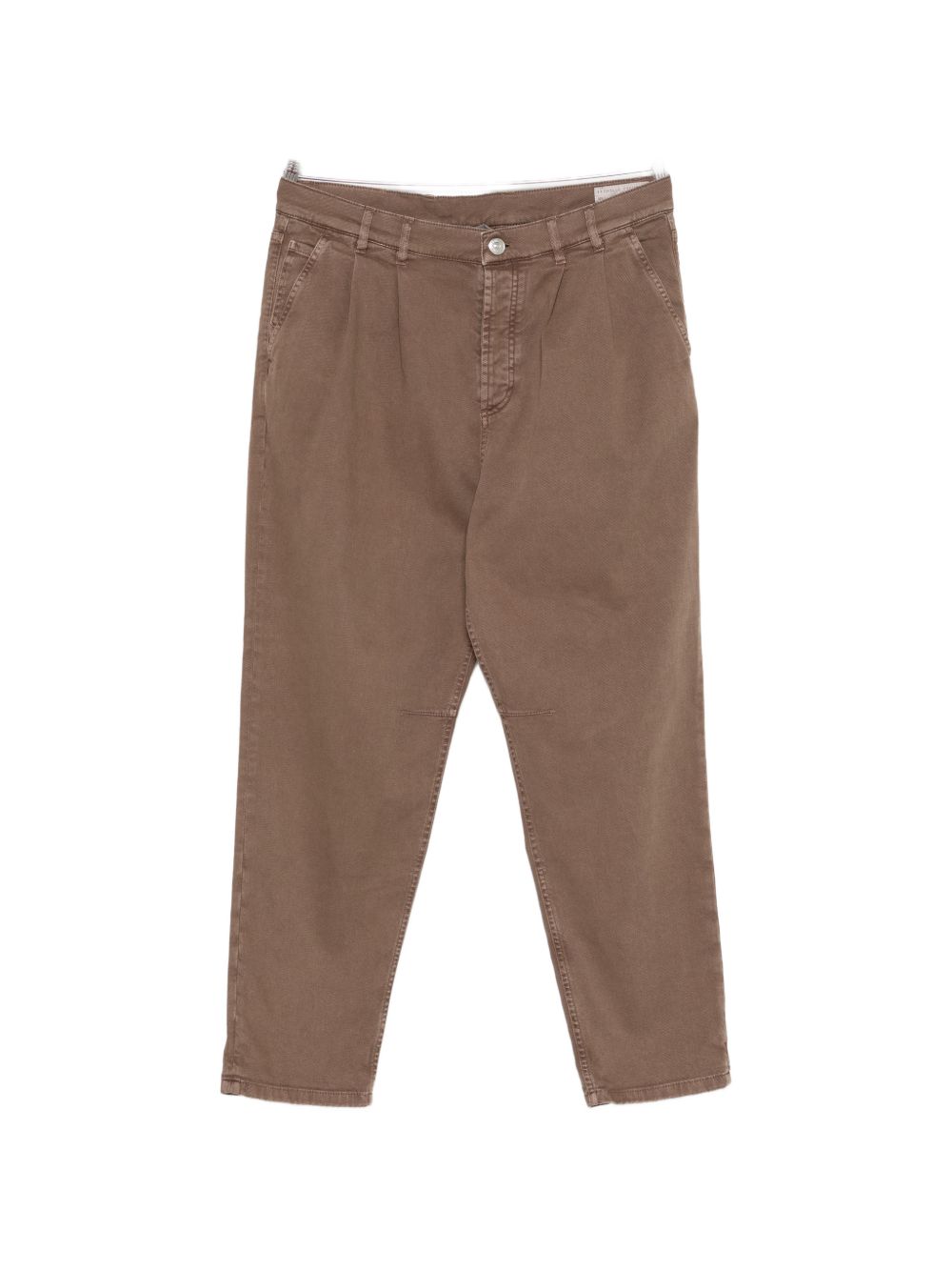 Pantaloni plissé in marrone Brunello cucinelli - uomo 