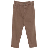 Pantaloni plissé in marrone Brunello cucinelli - uomo 