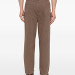 Pantaloni plissé in marrone Brunello cucinelli - uomo 