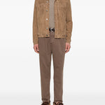 Pantaloni plissé in marrone Brunello cucinelli - uomo 