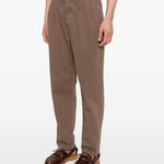 Pantaloni plissé in marrone Brunello cucinelli - uomo 