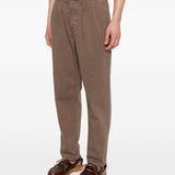 Pantaloni plissé in marrone Brunello cucinelli - uomo 