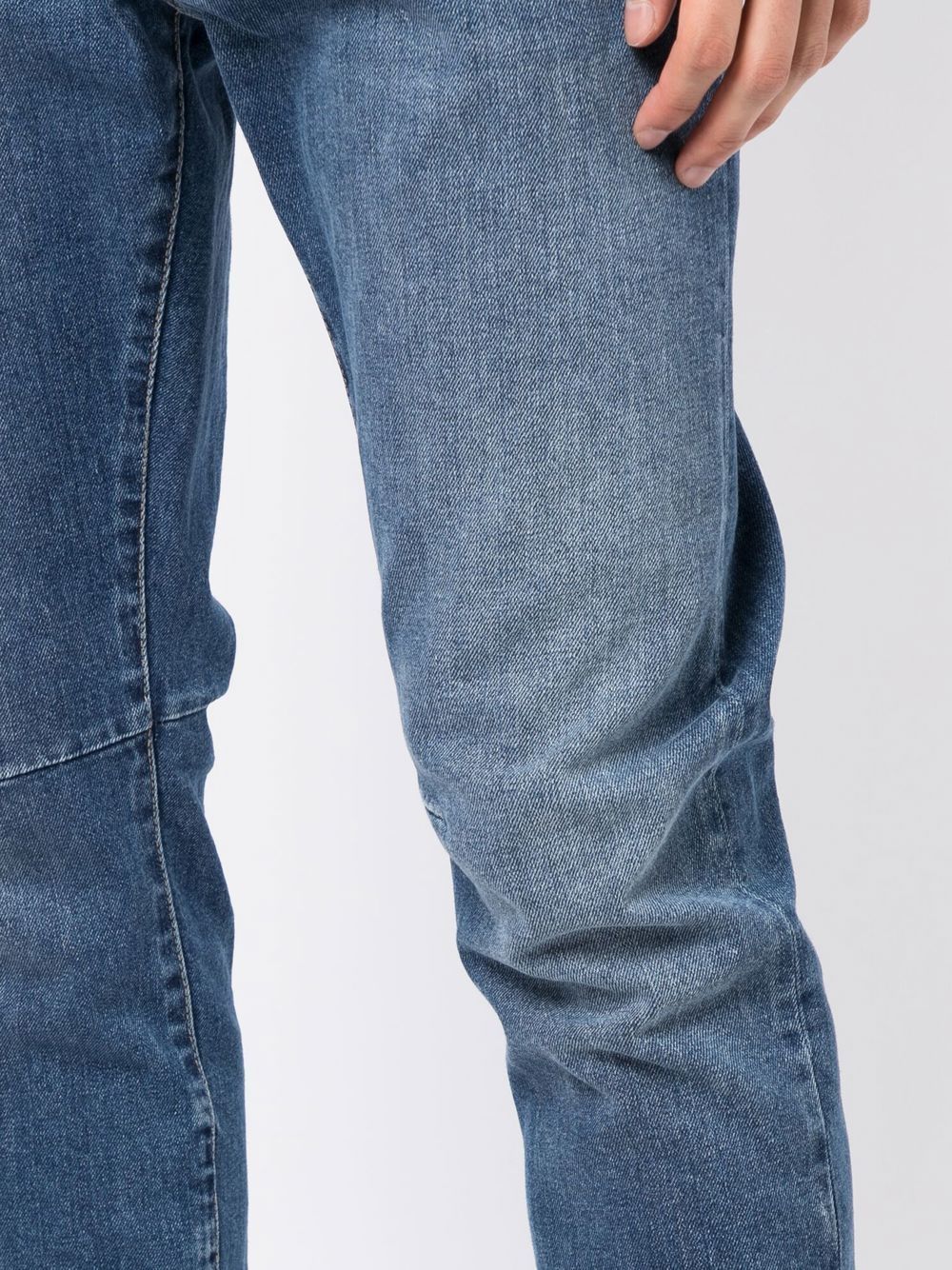 Jeans a gamba dritta dal vestibilità ricca in blu Brunello cucinelli - uomo 