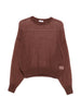 Maglione girocollo in marrone Brunello cucinelli - donna
