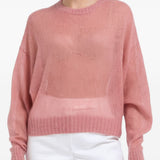 Maglione a maniche lunghe in rosa Brunello cucinelli - uomo 