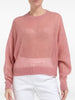 Maglione a maniche lunghe in rosa Brunello cucinelli - uomo