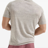 Polo a maniche corte in maglia in beige Brunello cucinelli - uomo 