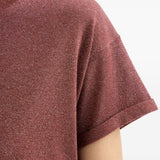 T-shirt girocollo in arancione Brunello cucinelli - donna 