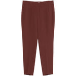 Pantaloni elasticizzati in marrone Brunello cucinelli - donna 